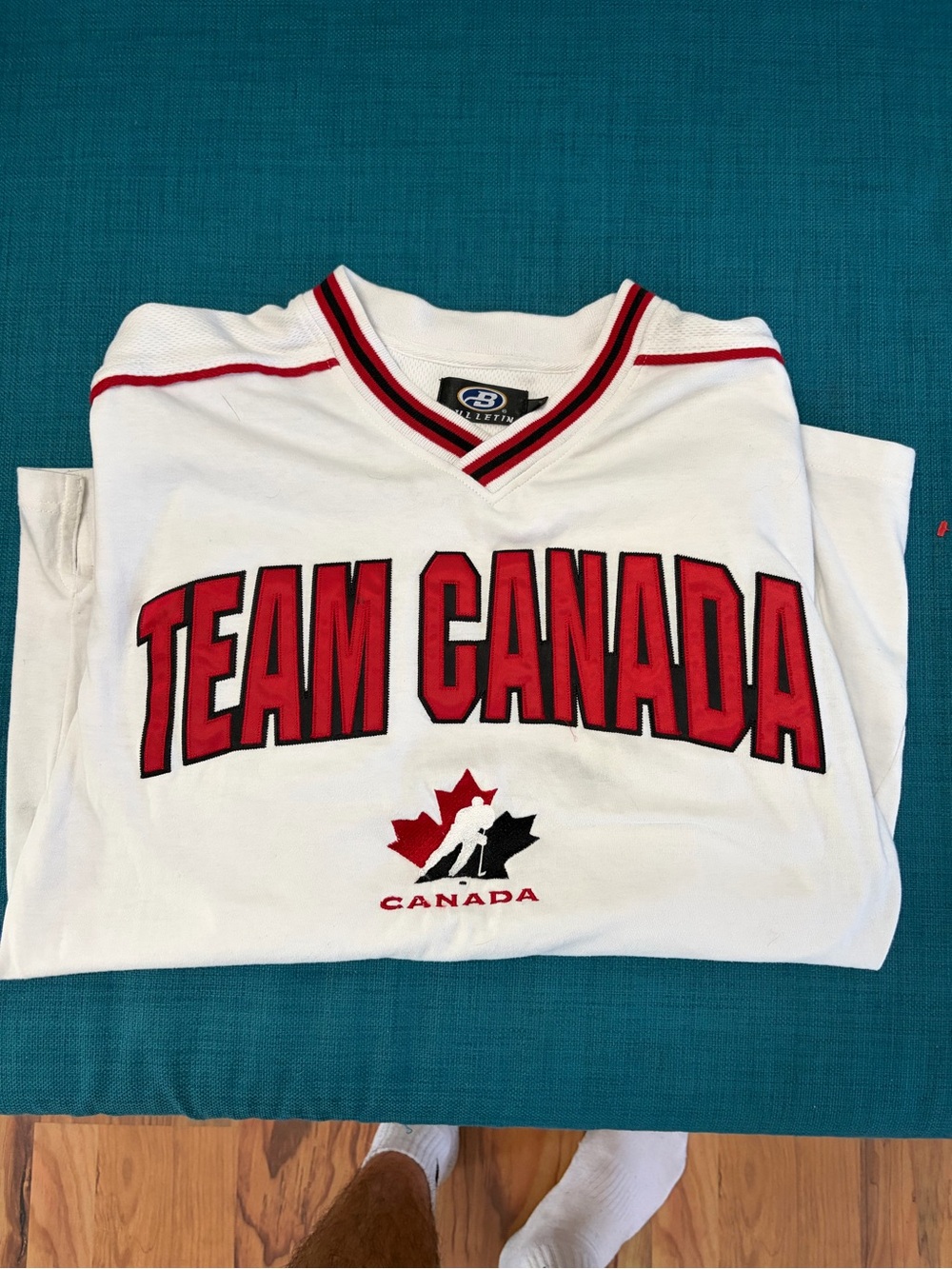 Vintage Team Canada White & Red Hockey Jersey